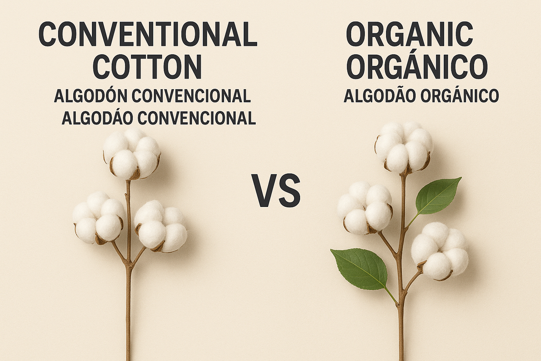 ¿Cuál es la diferencia entre el algodón convencional y el algodón orgánico?