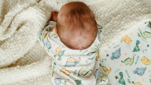 (Preventa - Entrega en 3-4 semanas) Mono de Bebé Tipo Kimono con Broche Lateral - Dino